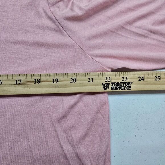 NWT Cyrus T Shirt Long Sleeve Womens XL Light Pink Blush Lightweight Thin - Picture 5 of 7